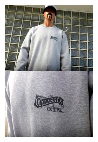 OGSW-275：OG CLASSIX OG SIGN 10oz. CREW NECK SWEAT (裏起毛)