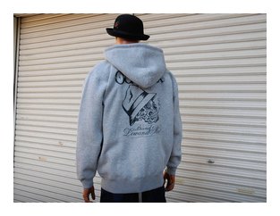 OGSW-282：OG CLASSIX OLD SKULL 10oz ZIP HOOD (裏起毛ジップフード)