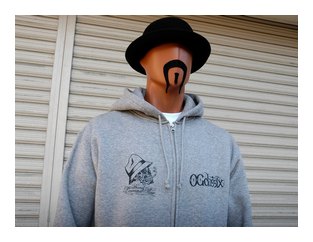 OGSW-282：OG CLASSIX OLD SKULL 10oz ZIP HOOD (裏起毛ジップフード)