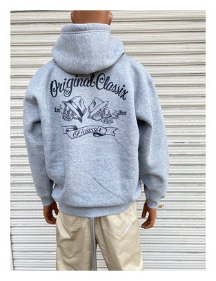 OGSW-299：OG CLASSIX DOUBLE SKULL 10.0oz. PULL HOOD (裏起毛)