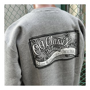 OGSW-337：OG CLASSIX CORPORATE SIGN 10oz CREW NECK (裏起毛)